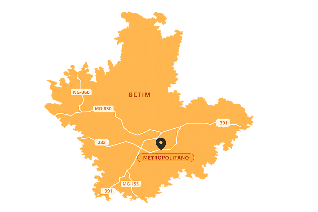 Mapa de Betim